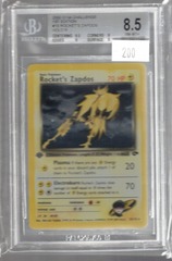 2000 Gym Challenge 1st Edition 15 Rocket's Zapdos Holo R BGS 8.5